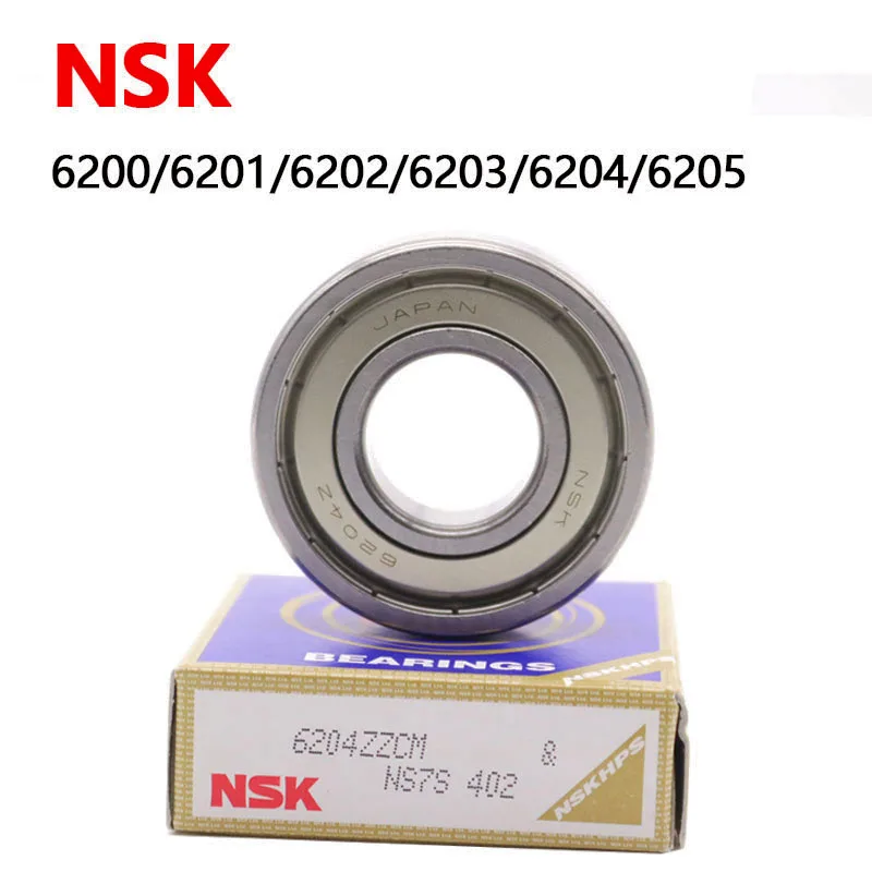 

NSK Deep Groove Ball Bearing Japan Bearing ABEC-5 6200 6201 6202 6203 6204 6205 ZZ Bearing