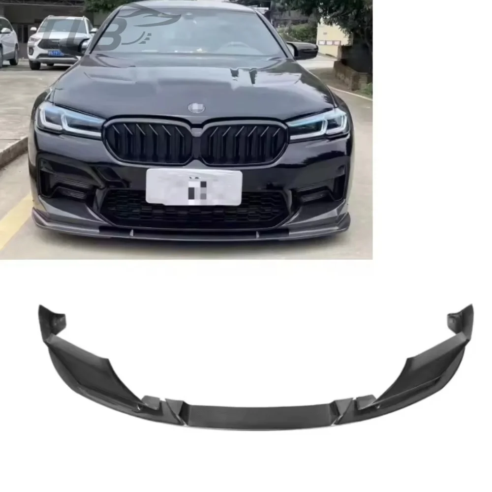 

Высококачественный 3D-стиль из углеродного волокна, разделитель переднего бампера для BMW F90 M5 LCI, 4 двери, 2021 г.