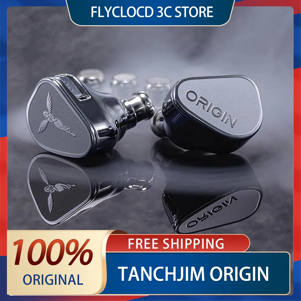 TANCHJIM ORIGIN In-Ear HIFI Wired Earphone 10mm DMT Single Dynamic Driver HIQ IEM Monitor Earphone Custom Detachable 3.5mm Cable