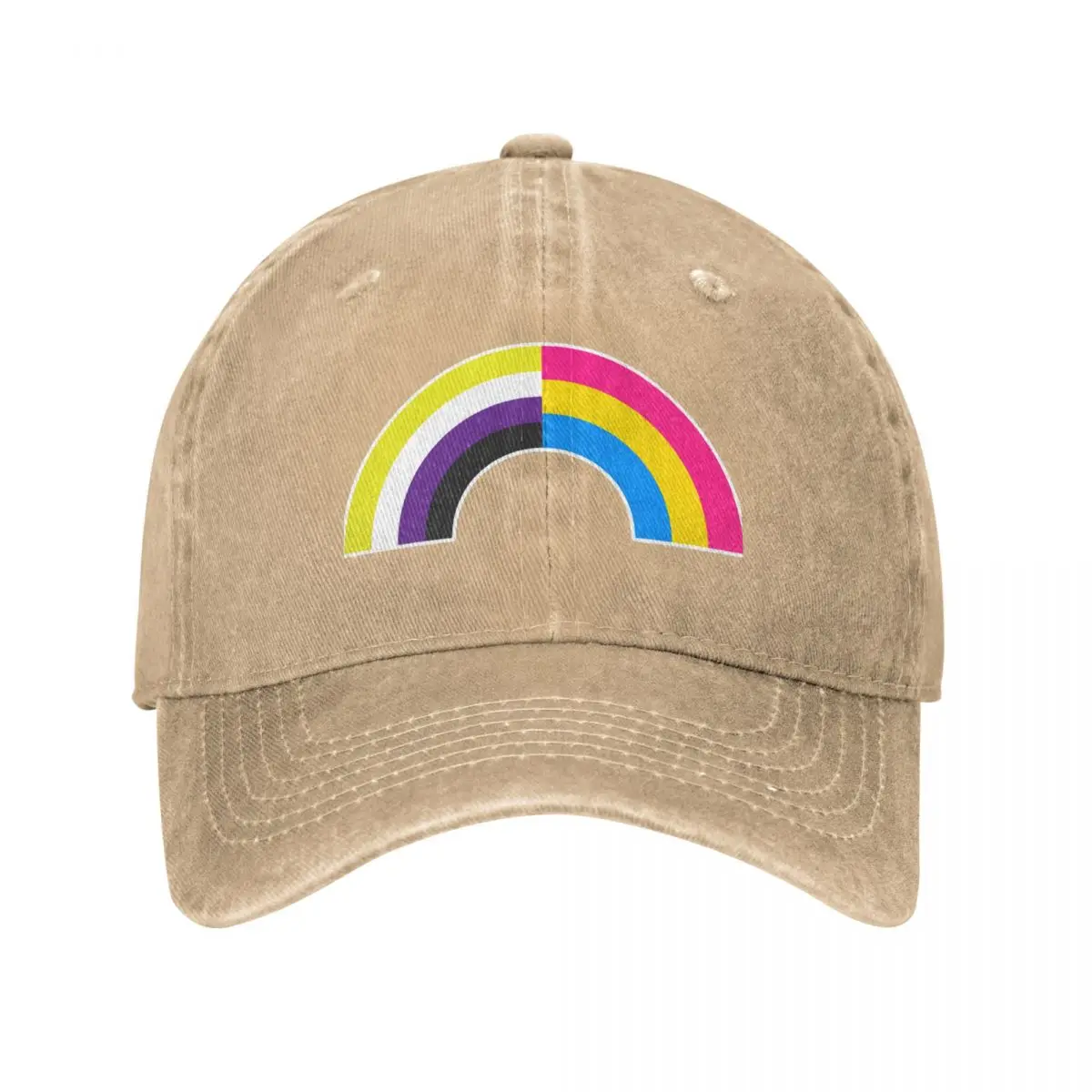 Non-Binary Pan Rainbow Baseball Cap Golf Wild Ball Hat foam party Hat Baseball Men Women's