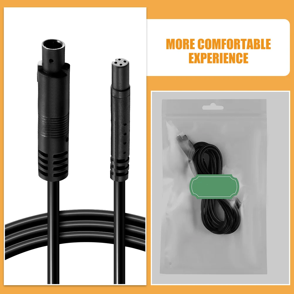 

2Pcs Backup Camera Extension Cables 4-Pin Car Rearview Cam Extension Cord Dash Cam Cable Multi-Use Reverse Recorder