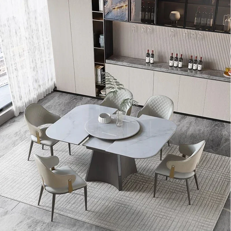 

Folding Coffee Dining Table Desk Study Living Room Writing Lounge Salon Dining Table Luxury Mesas De Comedor Salon Furniture