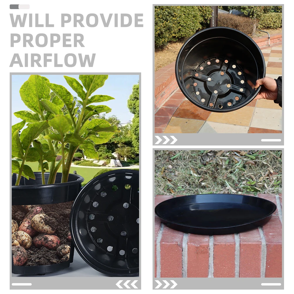 

Double Layer Vegetable Gardening Accessories Growing Plastic Flower Planter Flower Planter Container Garden Balcony Suitable