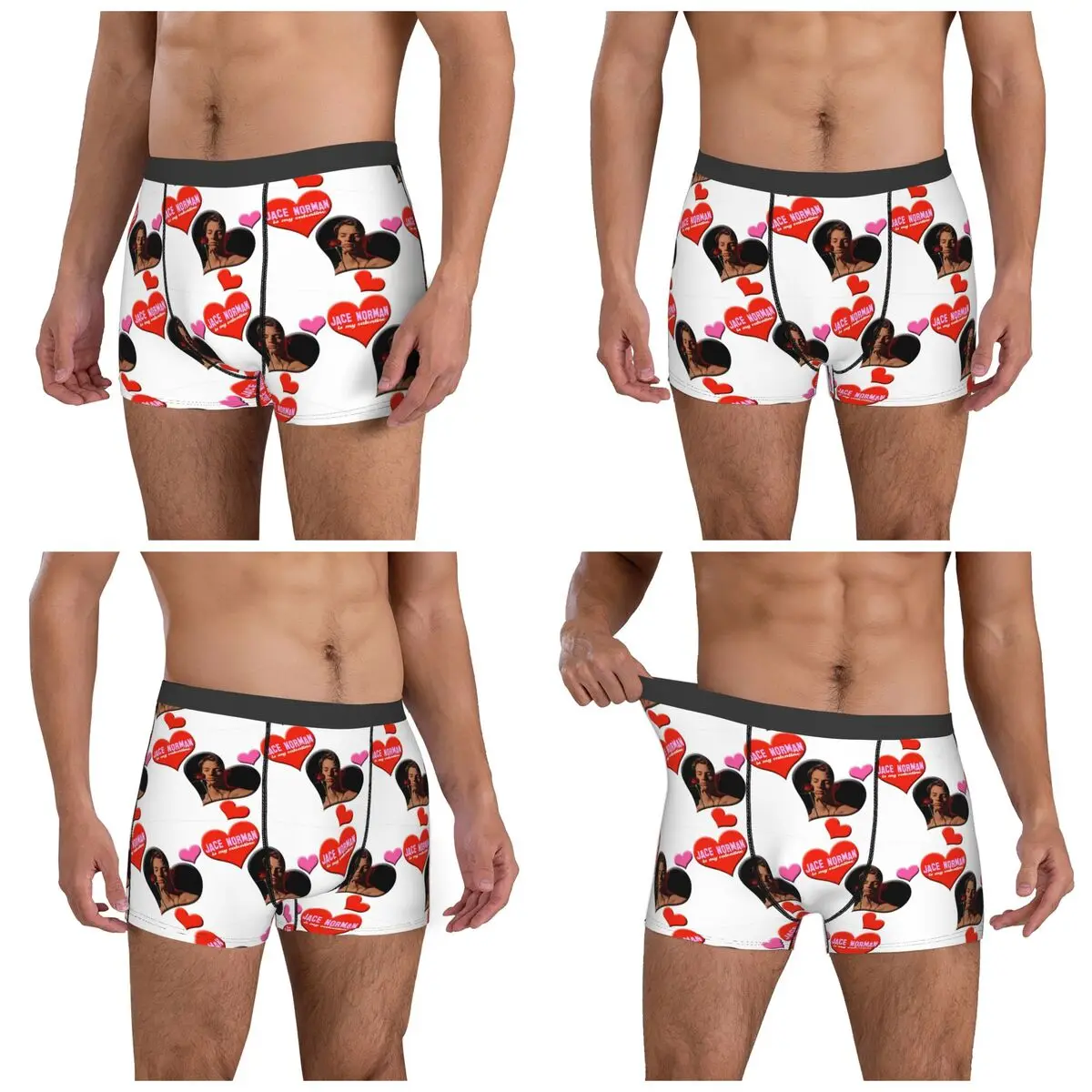 Boxer Underpants Shorts Jace Norman Is My Valentine Panties Men Soft Underwear for Homme Man Boyfriend Gifts