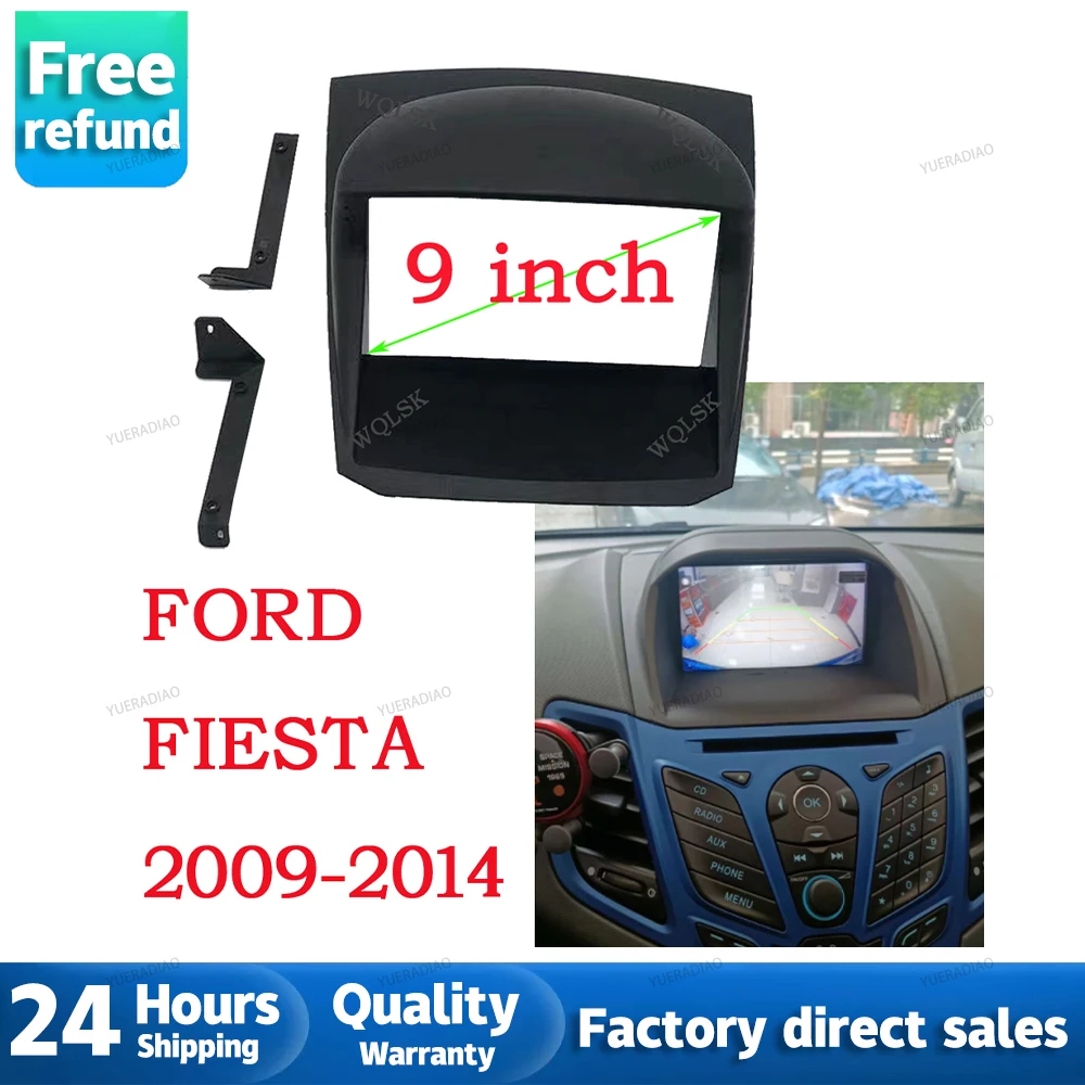 

Car Fascia Frame Canbus Box Adapter Decoder For Ford Ecosport Fiesta Android Big Screen Audio Dash Fitting Panel Kit