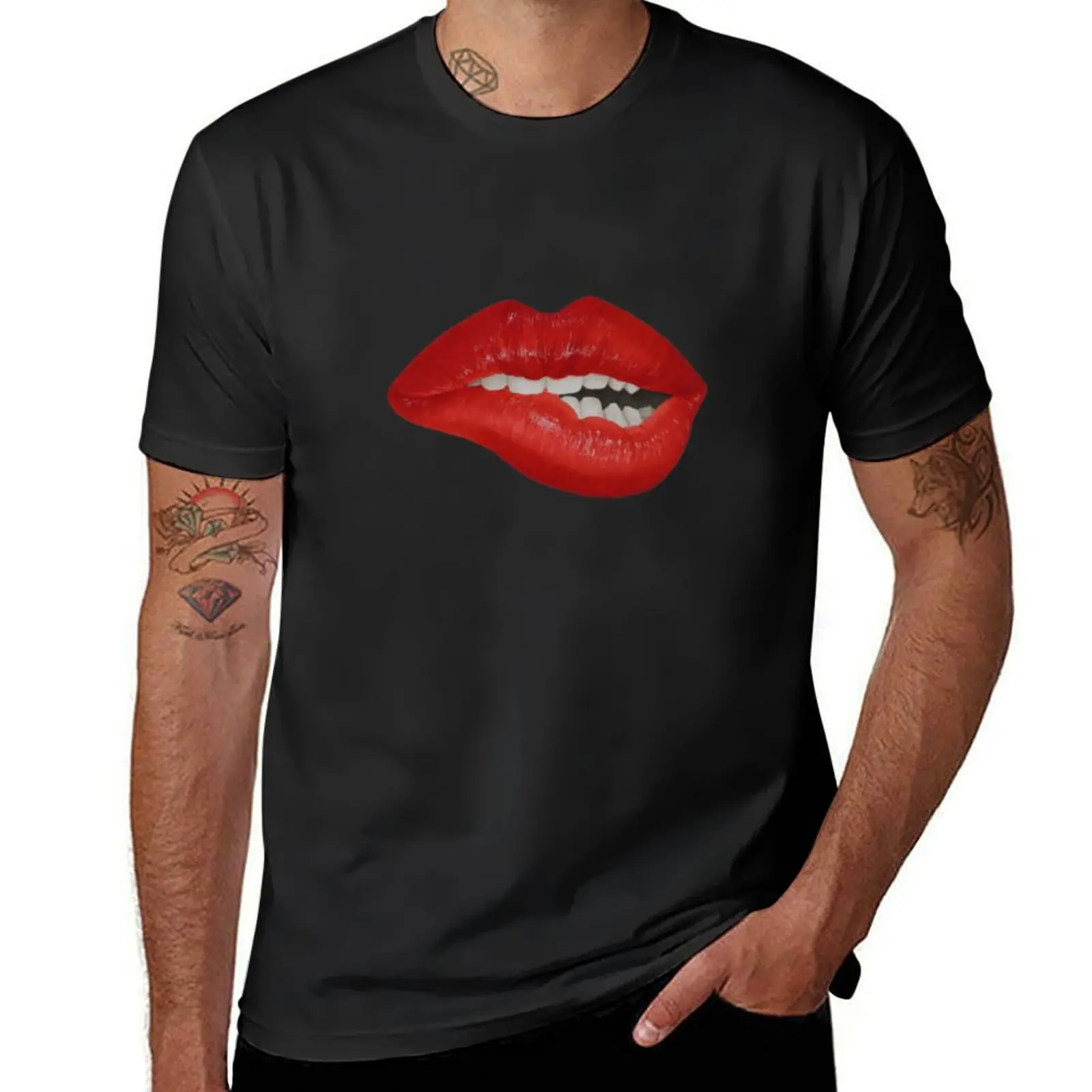 Sexy Lips T-Shirt new edition heavyweights vintage clothes t shirts for men pack