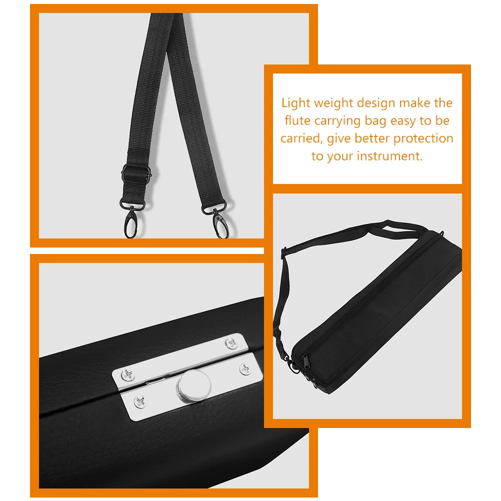 

Flute Protective Box Carrying Case Pouch Storage Bag Accessories Set Instrument