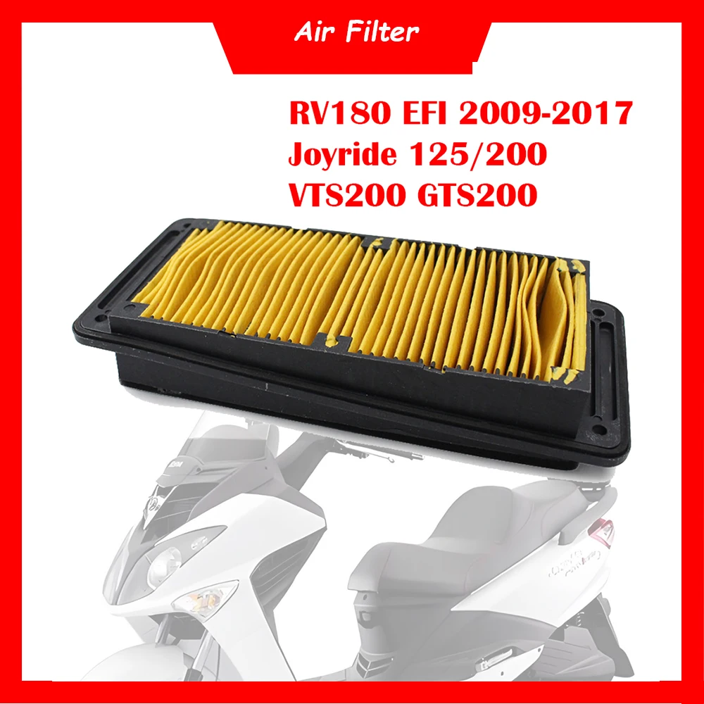

Motorcycle Engine Air Filter Cleaner Air Intake Filter Element For SYM RV180 EFI Joyride 125 200 EVO Joymax GTS125 GTS200 VTS200