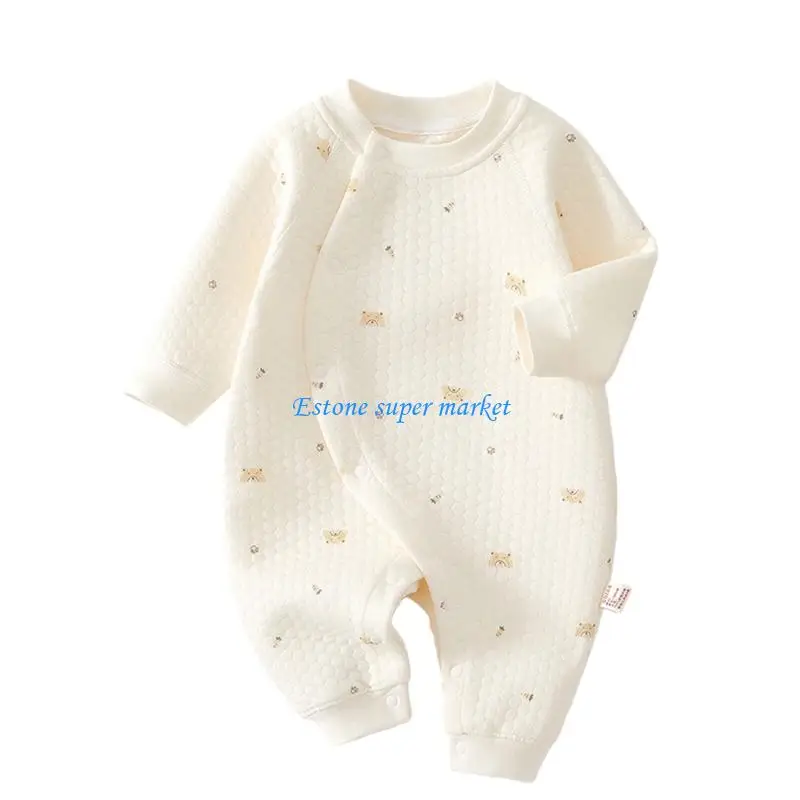 090B Spring Autumn Costume 3 Layers Baby Jumpsuit Long Sleeve Jumpsuit Bodysuit Newborn Warm Outfits Boys Girls Romper