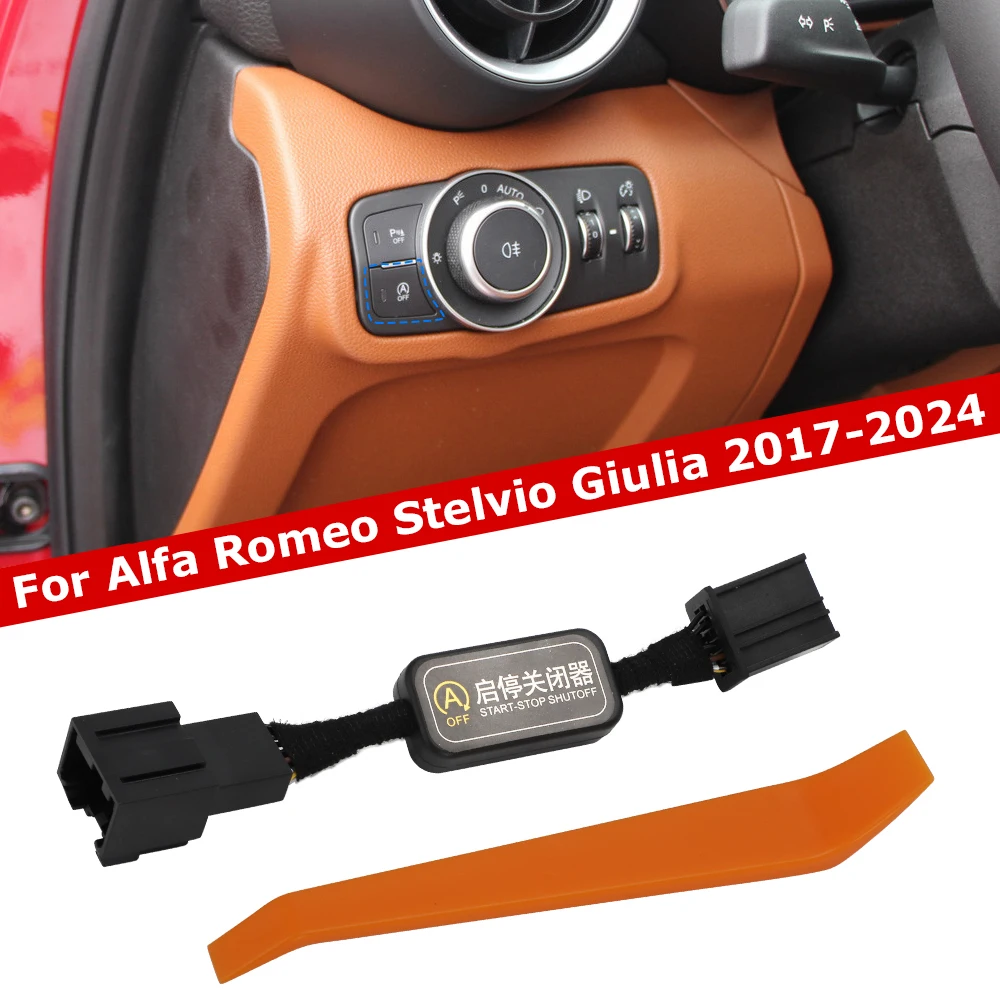 Sistema di arresto automatico per auto sistema motore Off dispositivo di controllo sensore spina cavo modalità di memoria per Alfa Romeo Stelvio Giulia 2017-2024