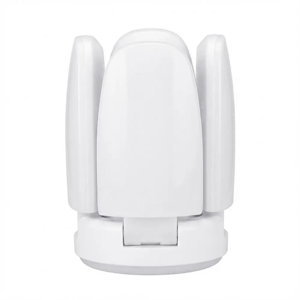 Ampoule LED à design à quatre feuilles, angle réglable, vis E27, lampe LED super lumineuse, pliable, pliable
