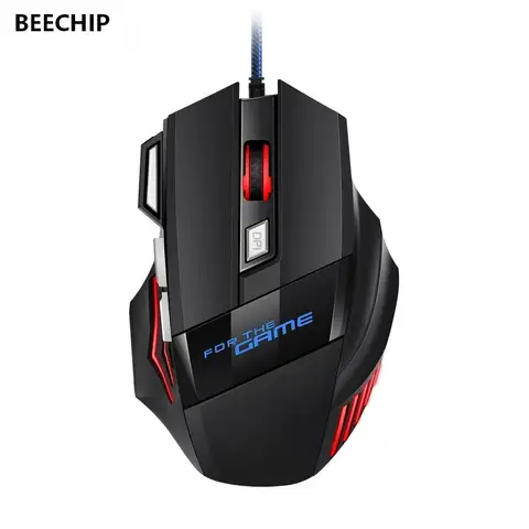 1 PC New Hyperspeed USB Gaming Mouse RGB Backlit Ergonomic Game Mice 7D…