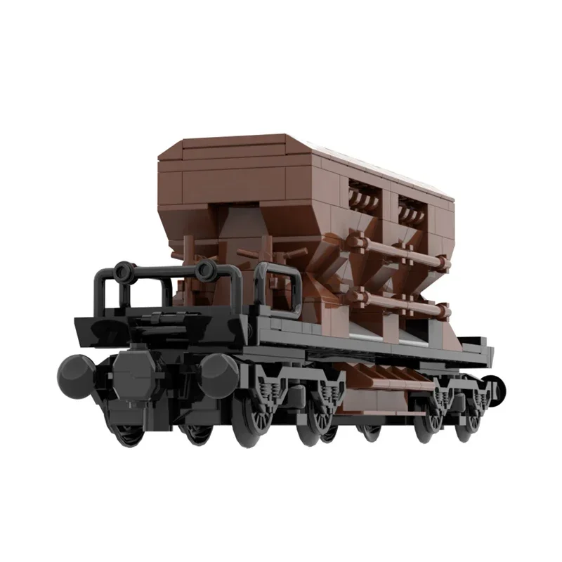 BuildMoc Germany Gravel Side Dumper Wagon Freight Locomotive Building Blocks D B Type Train Vehicle Toys For Children Xmas Gift