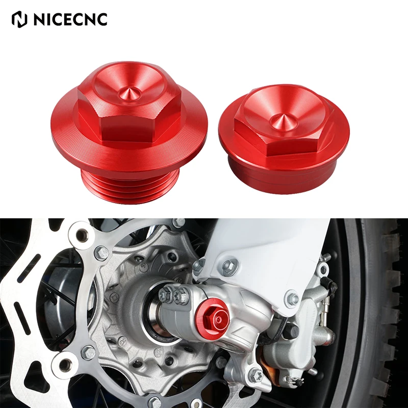 

NICECNC For GasGas EX EC MC 125-300 EXF ECF MCF 250-450 2021-2022 M20XP1.5 Front Wheel Axle Nut Spindle Collar For KTM Husqvarna