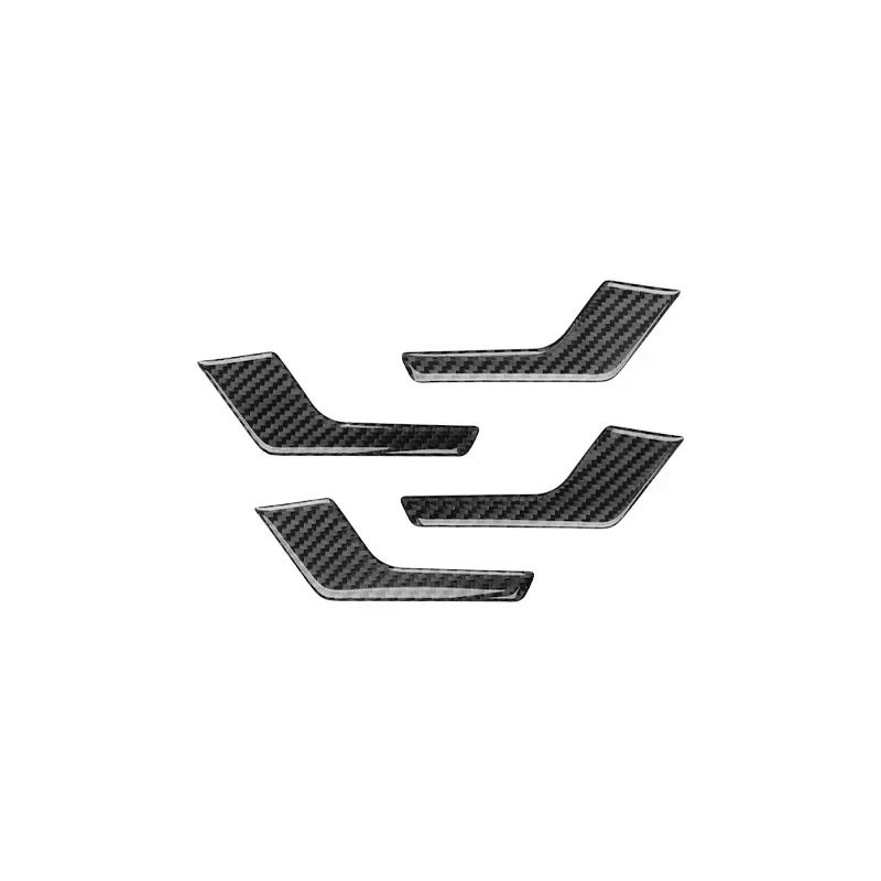 Carbon Fiber Car Styling Inside Door Armrest Handle Decoration Cover Trim For Audi Q5 FY 2018 -2022 Interior Accessories