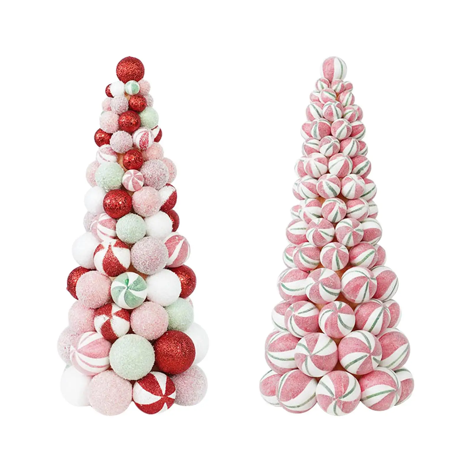 Christmas Tree Figurine Christmas Decorations Table Decor Accessories Crafts Sculpture Xmas Tree for Indoor Office Festival