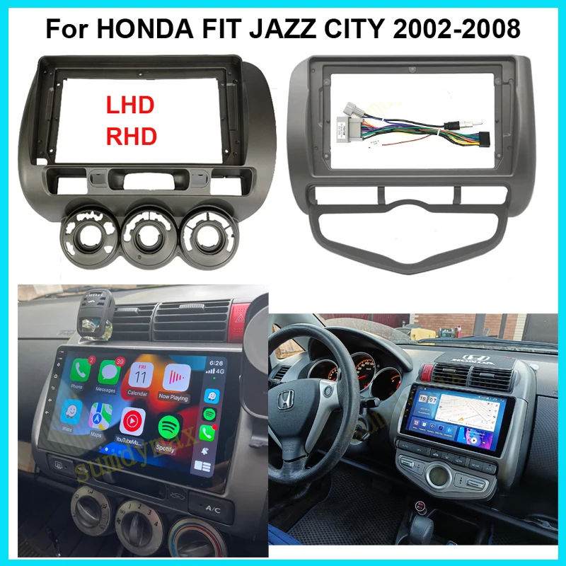 

9inch Car Radio Fascia Frame cable For HONDA FIT JAZZ 2002-2008 big screen 2 Din android Car Radio Fascia Frame