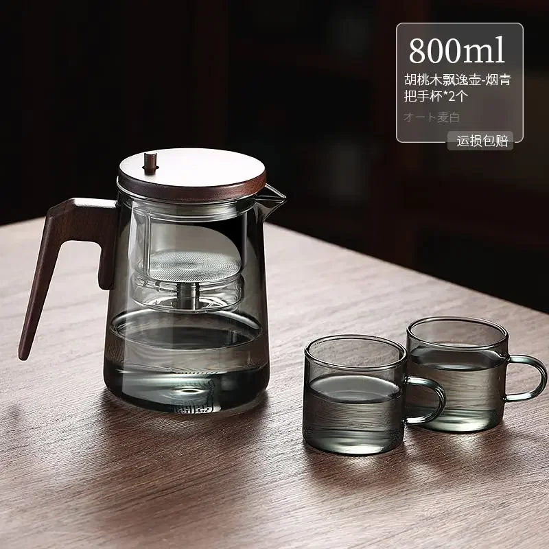 High-end Floating Cup Glass Inner Bubble Teapot Home Tea Infuser Magnetic Suction Office Teapot Luxury Tea Set