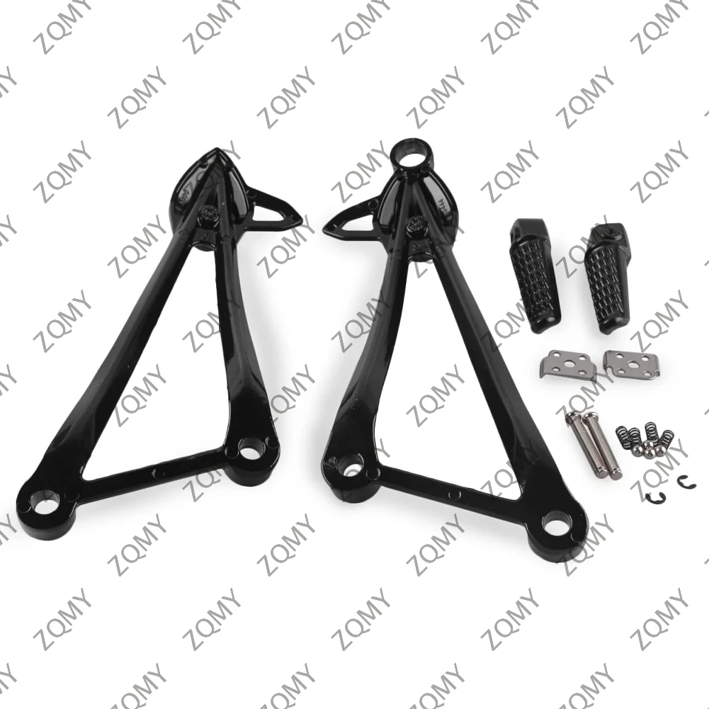 2pcs Motorcycle Rear Passenger  Foot Pegs Footrest Brackets for KAWASAKI  ZX10R 2008-2010 & ZX6R 2009-2011 Aluminum Alloy