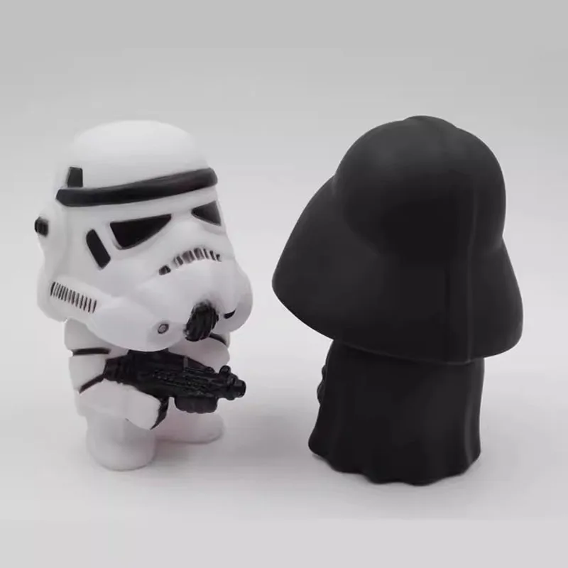 Disney Star Wars Anime Adorable Doll Action Force Awakens Black Series Darth Vader Toys Fashion Trendy Model Collection Decor