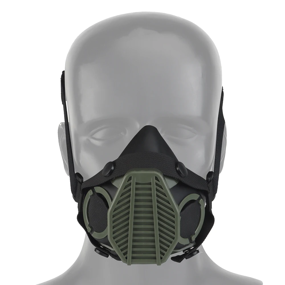 SOTR-Maske, spezielle taktische Atemschutzmaske, halbes Gesicht für Militar Paintball, Airsoft, CS, Cosplay, HEPA-Filtration, Partikel – Detail 24