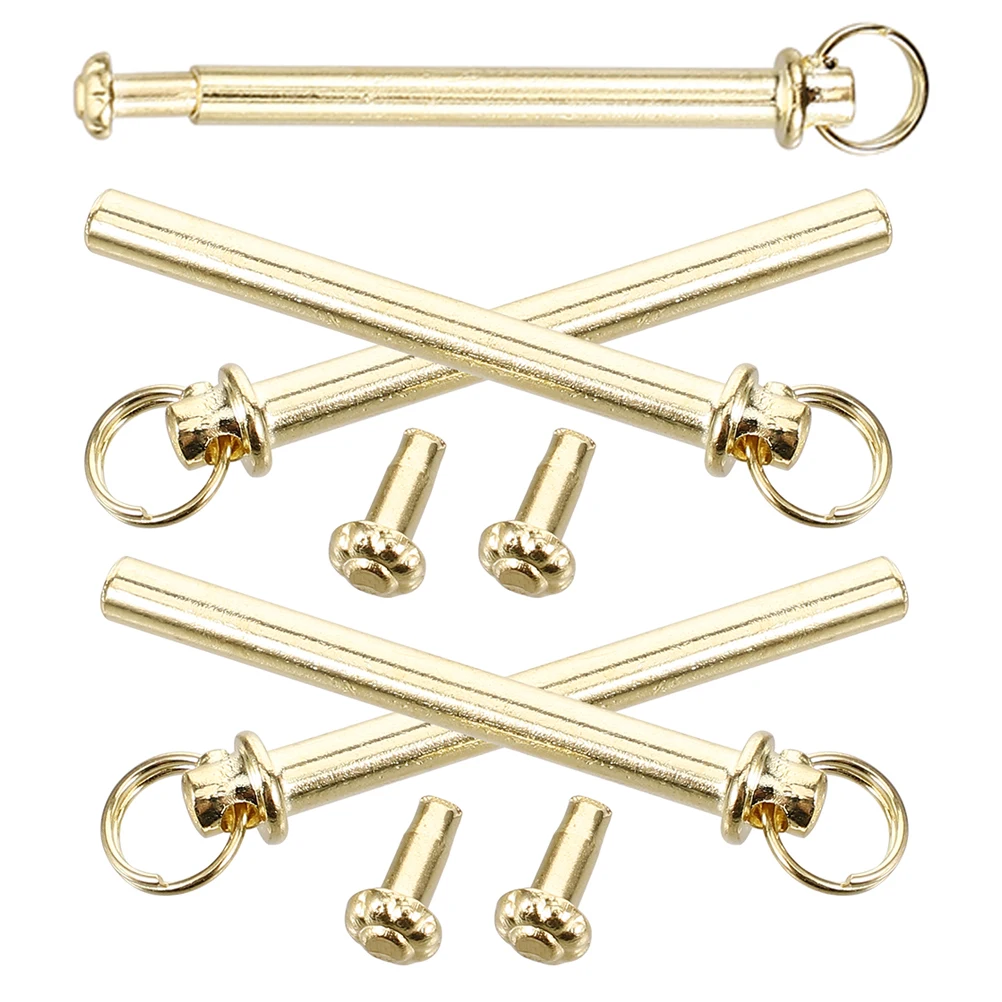 5 Sets Handheld Fan Nail Shaft Accessories Foldable Fans Shaft Rivets Folding Replacement And Nut Iron Rivets
