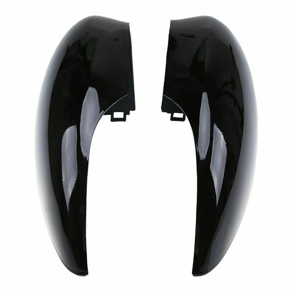 

1 Pair Car Mirror Cover Glossy Black ABS Side Door Wing Mirror Cover Cap For Ford Fiesta MK7 2008-2017 For Ford Fiesta Van