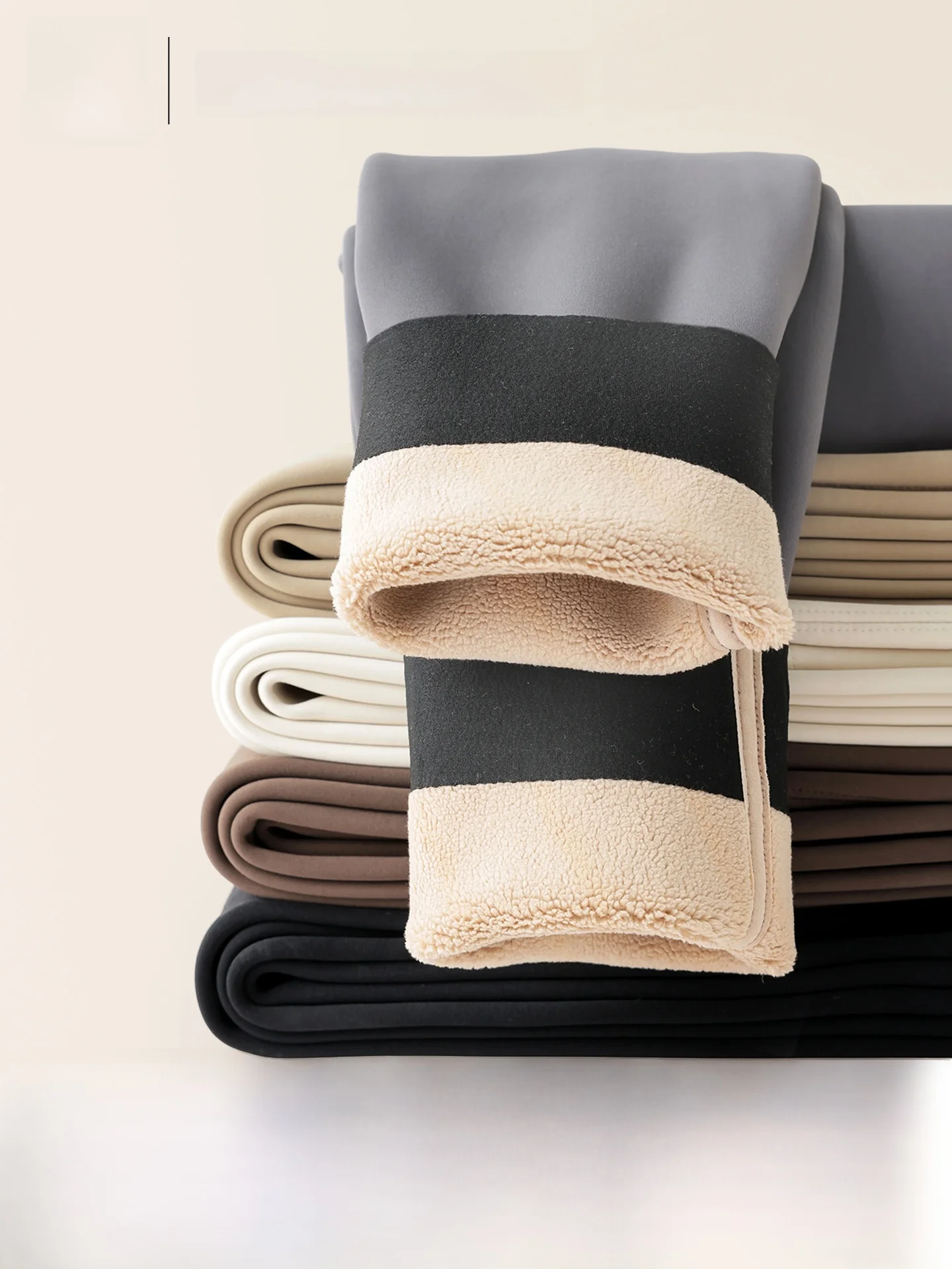 

Thiened Fce High-Waist Yoga Pants Women's Winter Warm Trousers ark Pants Casual Long Pants Butt-Lifting Function