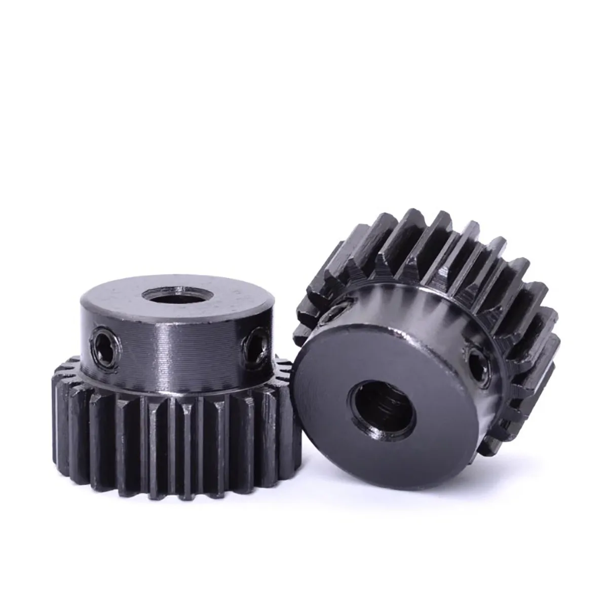 1 peça 1.5 módulo engrenagem de motor de engrenagem reta 1.5m 30t/35t/40t/50t 45 #   Furo de engrenagem de transmissão mecânica temperada em aço 6/8/10-25mm