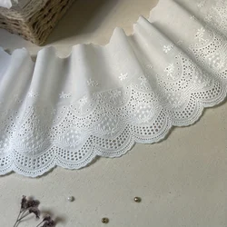 1 yard high quality embroidery cotton edge accessories DIY handmade clothes hem decoration lace 16cm