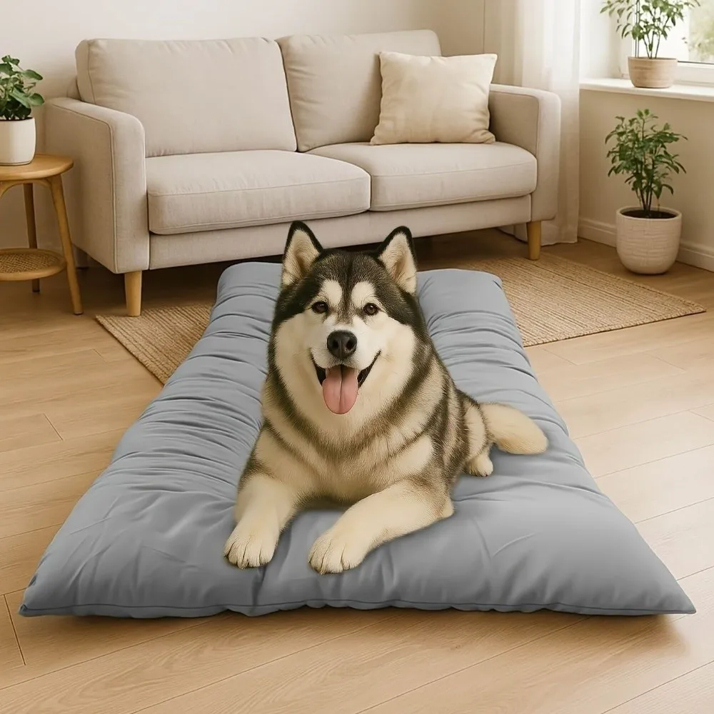 

Crate Mat Breathable Dog Sleeping Bed Anti Slip Bottom Super Soft Cooling Pet Bed Ice Feel Washable Dog Sofa Bed Bedroom