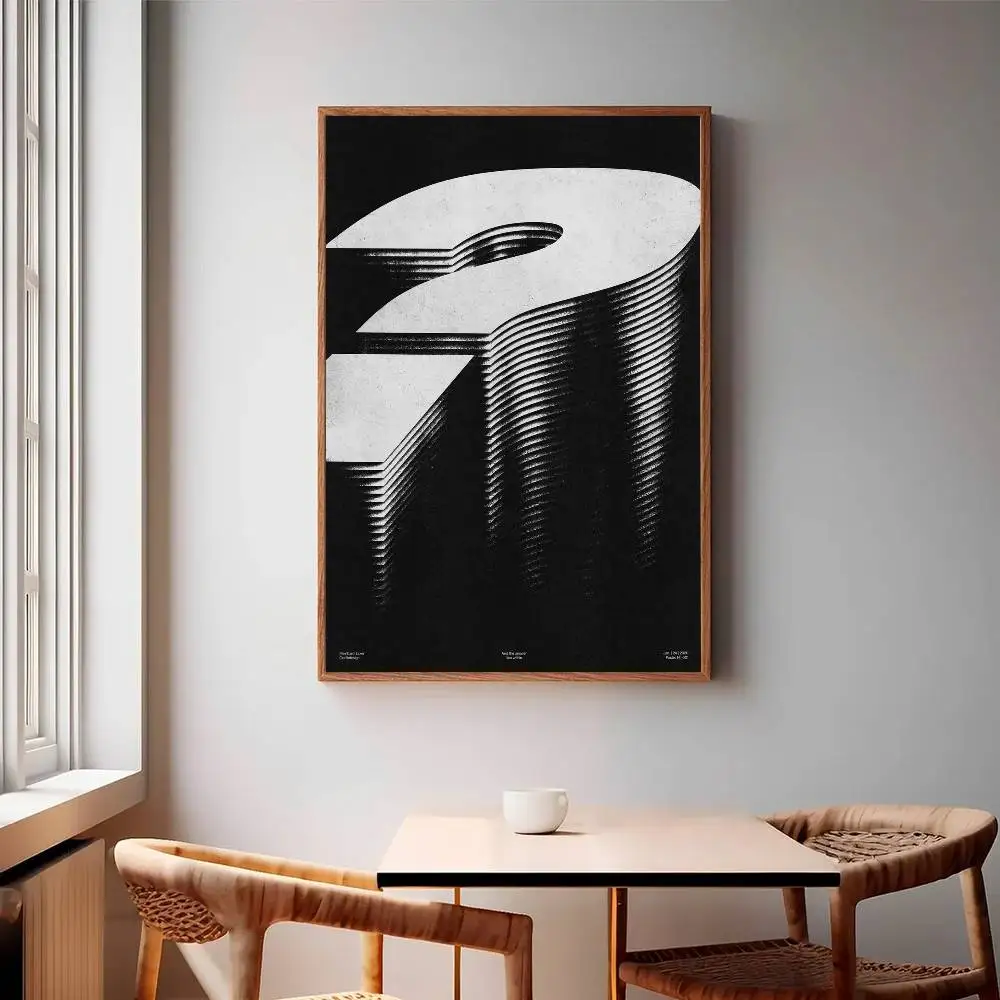 The Big Question Poster Paper Print Home Living Room Bedroom Entrance Bar Cafe Art Painting Decoration