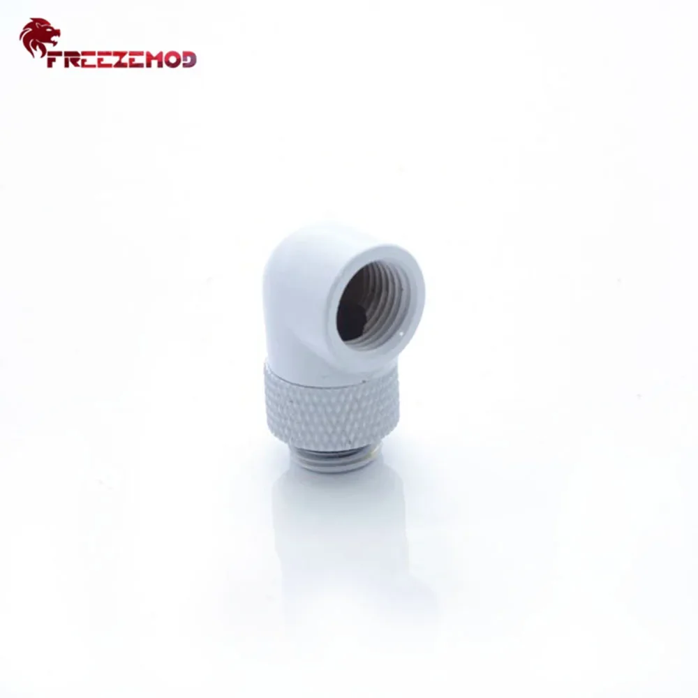 3/4/5/6pcs Wholesale FREEZEMOD 90 Degree Turning Hard Pipe Fitting 360 Degree Rotating Elbow for PC Case Water Cooling MOD