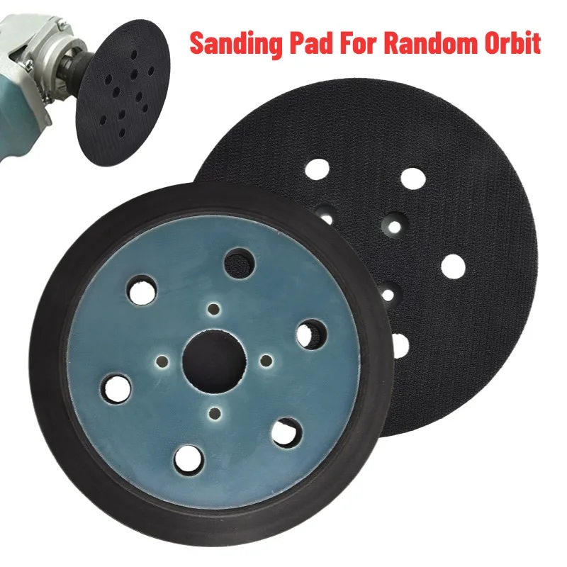 

148mm 6 Inch 6 Hole Sander Pad 8-Holes Backing Sanding Disc Pad Hooks Loop Sanding Pads For Electric Orbital Sander Polishing