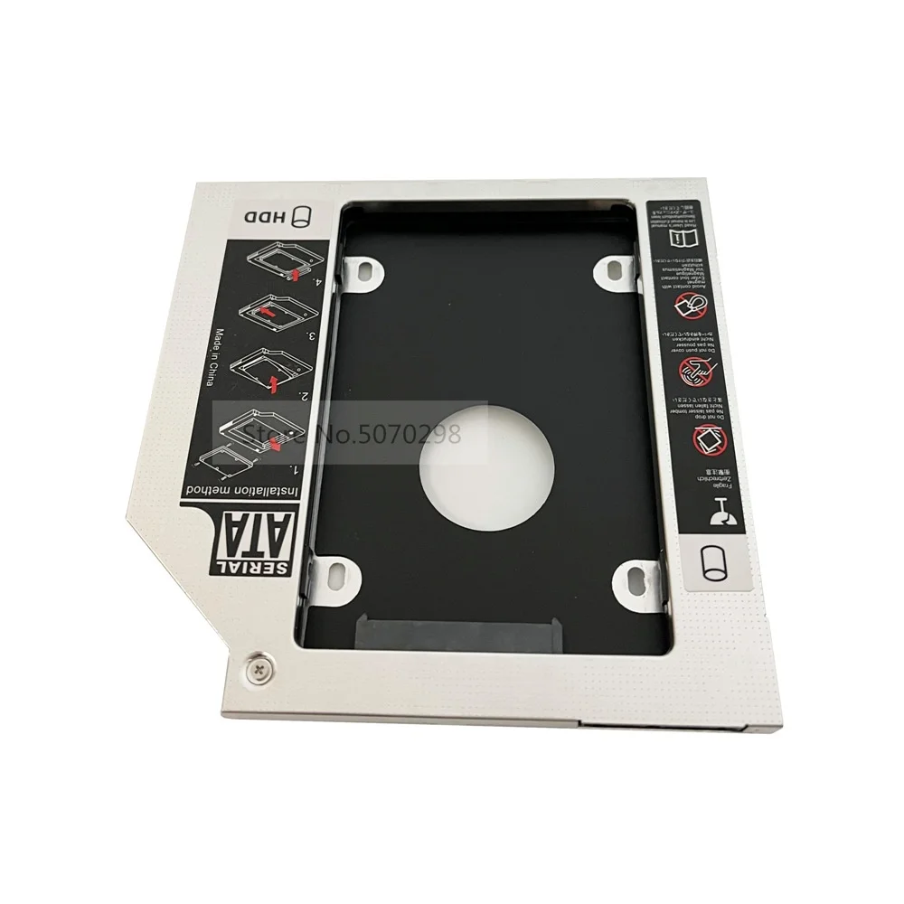 العالمي الألومنيوم 2nd HDD SSD القرص الصلب العلبة البصرية محول ل HP بافيليون 15-E033TX 15-P013NL 15-n004sp 17-ab428ur