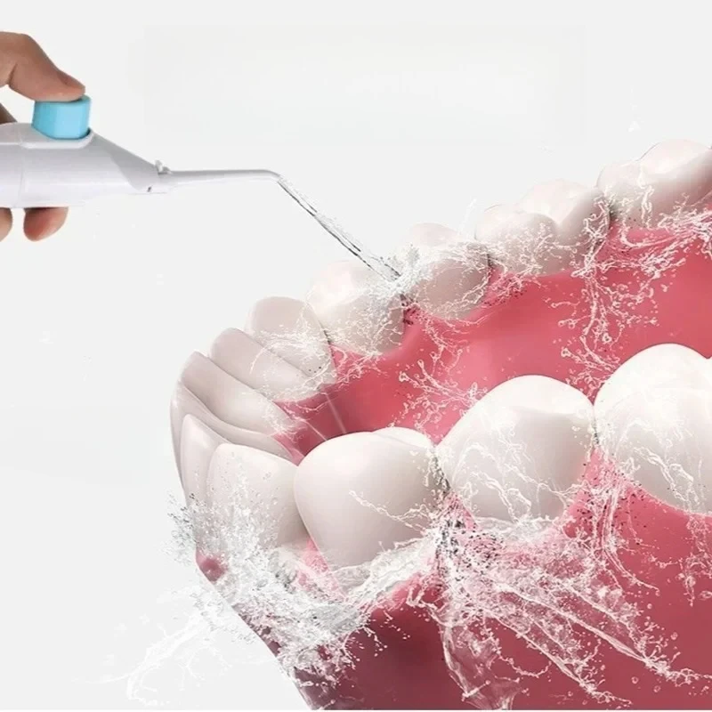 High Pressure Portable Dental Water Flosser Manual Oral Irrigator for Household Teeth Cleaning Portable Toothpick Device