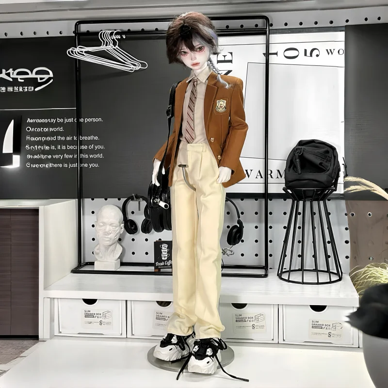 （customization 30day）BJD doll clothes suitable for 1/4  size white set clothes set doll accessories (4 points)