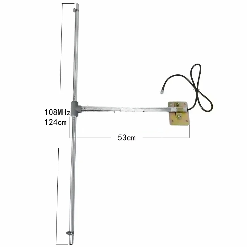 High Gain Outdoor FM Dipole Antenna with Scale Adjustment Frequency From 76-108MHz