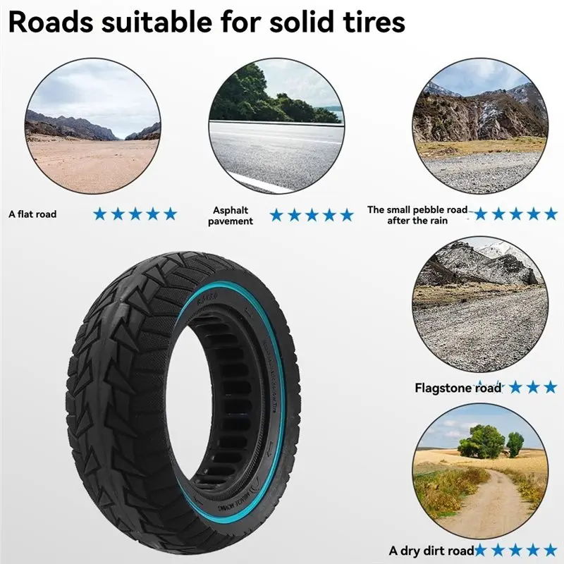 A79E-8.5X 3.0 الإطارات الصلبة ل Vsett 8 9 + /Zero8 9 الدراجات البخارية الكهربائية ثقب مقاومة للتآكل إطارات سكوتر الملحقات #4