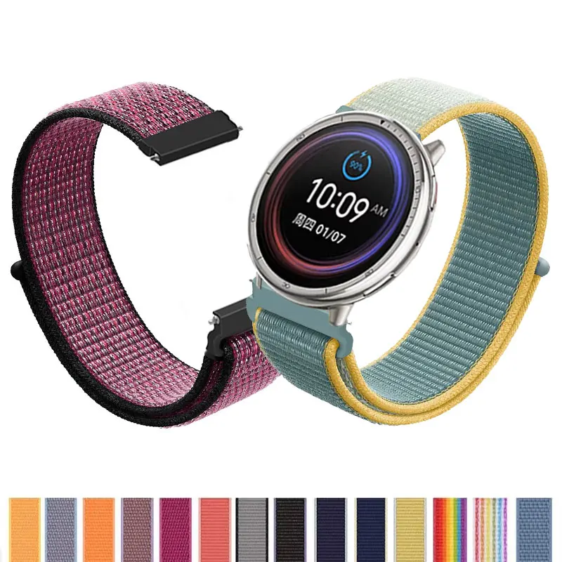 Nylon Loop Strap Für Amazfit Active 2 Band Smartwatch Zubehör Atmungsaktive Armband Correa Huami Active 2 Strap Armband