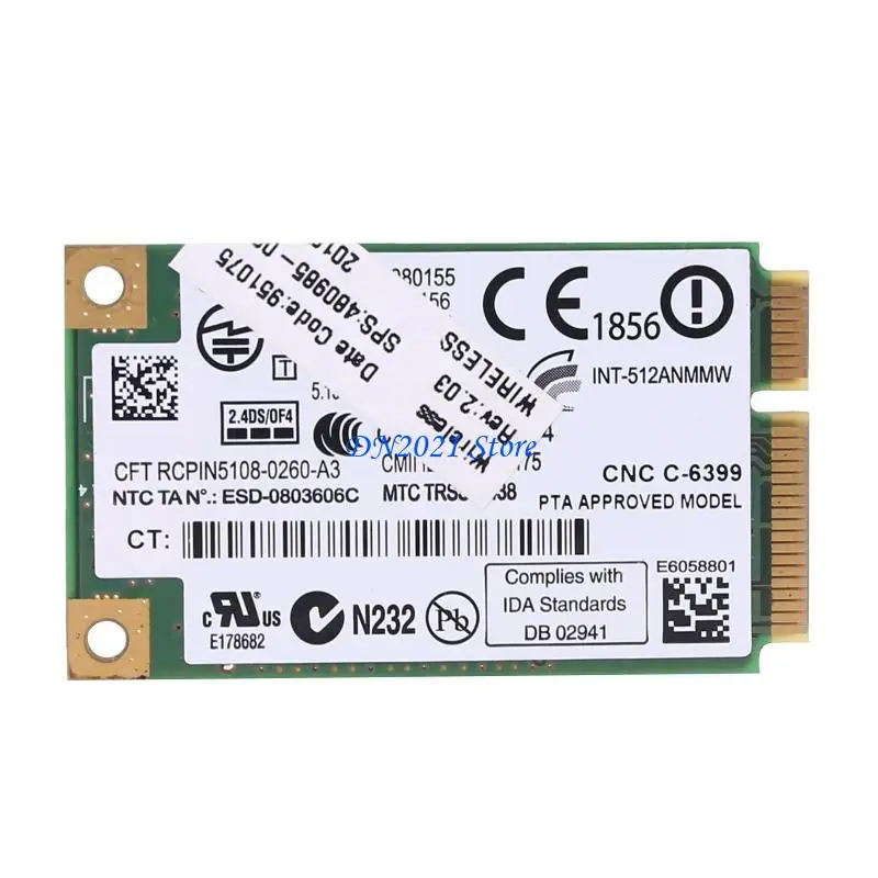 F3KE ワイヤレスネットワークカード WiFi リンク AGN 、デュアルバンハーフミニ PCI-e LAN カード、サポート 802.11b/g/n 300Mbps