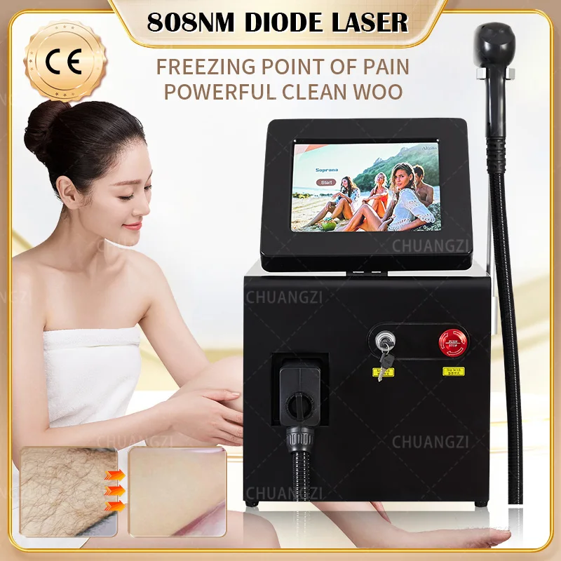 CE Certified Ice Platinum 3 Wavelength 808Nm 755 1064nm Painless Diode Laser for Best Hair Removal Results