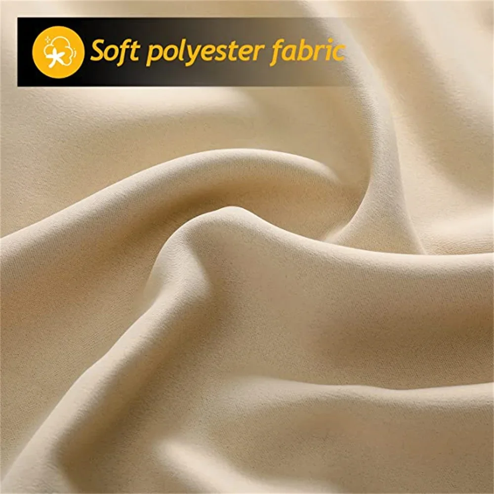 Customized Blackout Waterproof and Windproof Outdoor Curtains Top and Bottom Grommets Solid Color Curtain for Gardens/Balconies