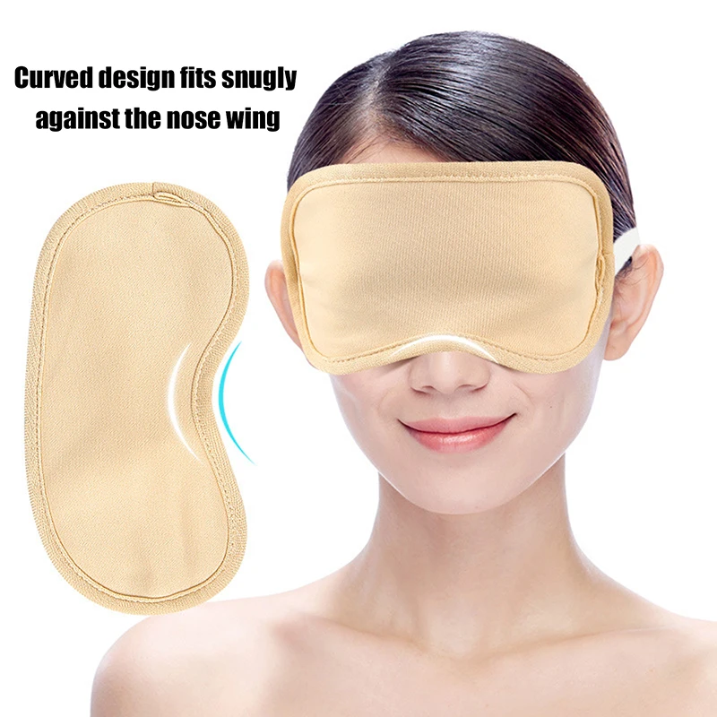 

Reusable Castor Oil Pack Wrap with Adjustable Elastic Strap -Organic Castor Oil Eye Mask for Essential Oil Care Reusable Eye Pad