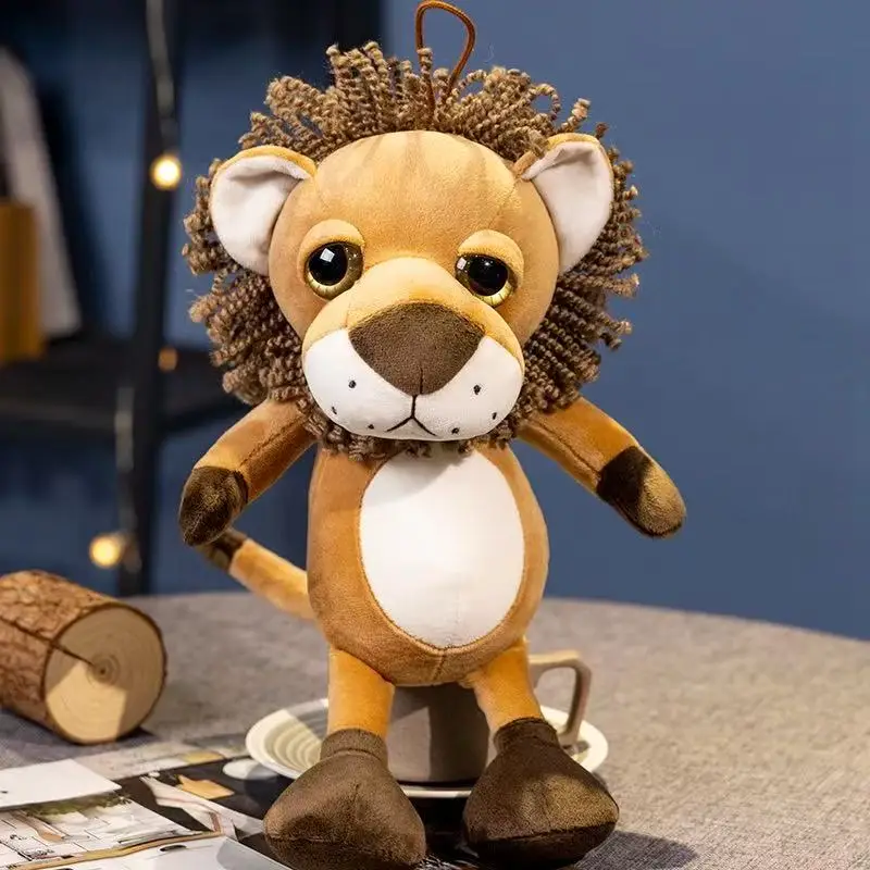 

32cm Jungle Animal Doll Plush Toy Handmade Doll Cartoon Anime Cute Pillow Cushion Home Decoration Children's Birthday Gift Toy