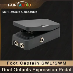 PAINTAUDIO Paint Audio Foot Captain-SWL/SWM Dual Outputs Expression Pedal Multi-effects Compatible for Tip/Ring Connection