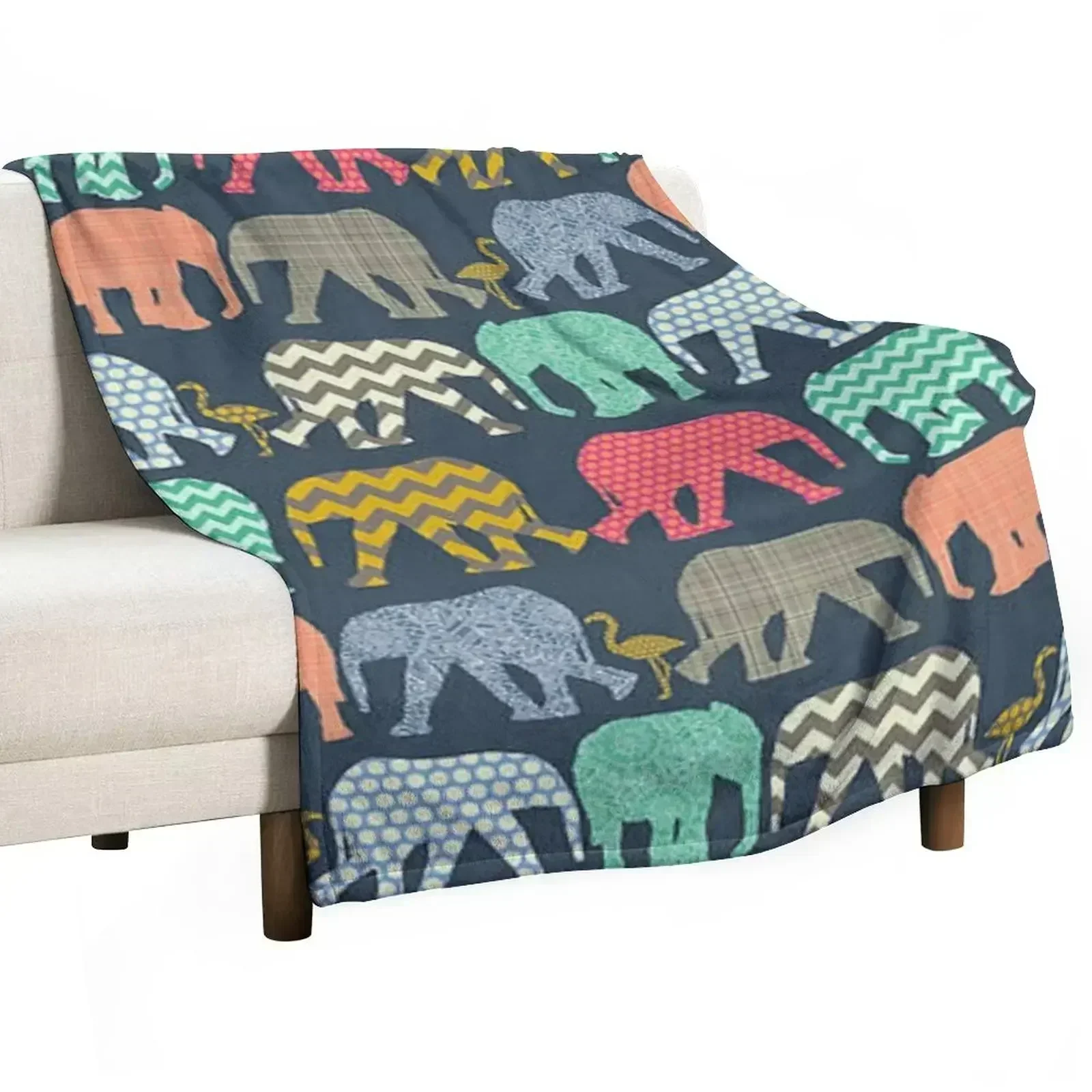 Elephant Pattern DreamscapesbyTeresa Throw Blanket decorative Decoratives Blankets