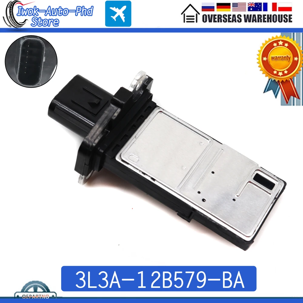 XUAN MAF MASS AIR FLOW METER SENSOR 3L3A-12B579-BA For FORD THUNDERBIRD TRANSIT CONNECT LINCOLN LS MARK LT MKS MKT MKX 213-3604