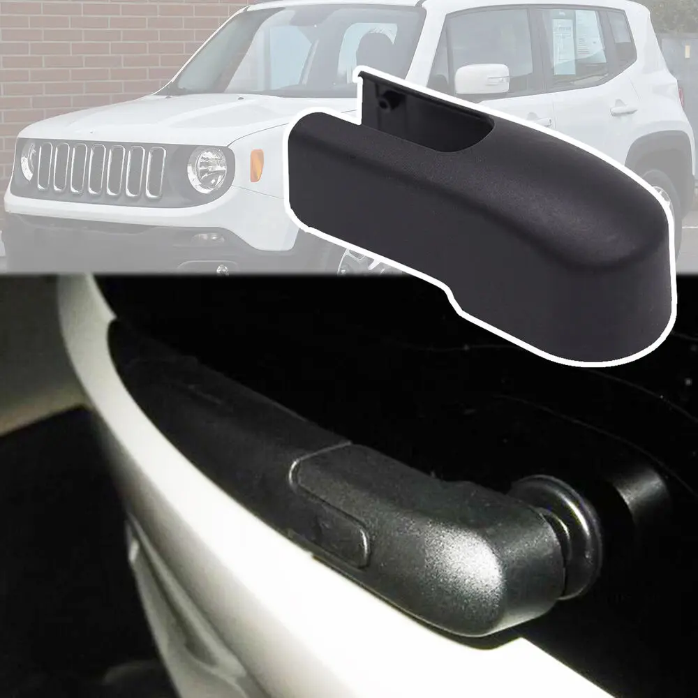 Car Rear Windshield Wipers Automobiles Wiper Blades Arm Cover Mounting Nut For Jeep Renegade 2015-2022 Replacement Accessories