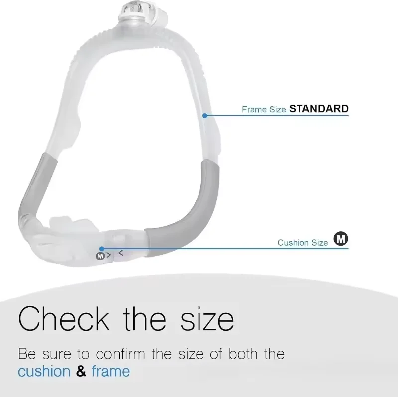 The P30i Mask Frame (Headband Not Included) Is Equipped with Nasal Pillows in 3 Sizes (S/M/L), for Comfortable Sleep and Breathi